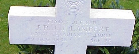 [F/O JRJJ Lambert Grave Marker]