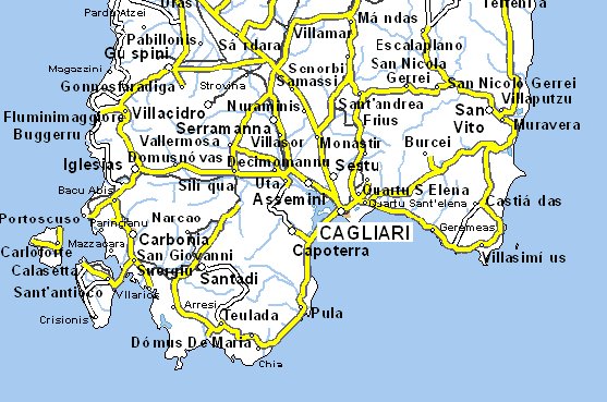 [Map of Sardinia]
