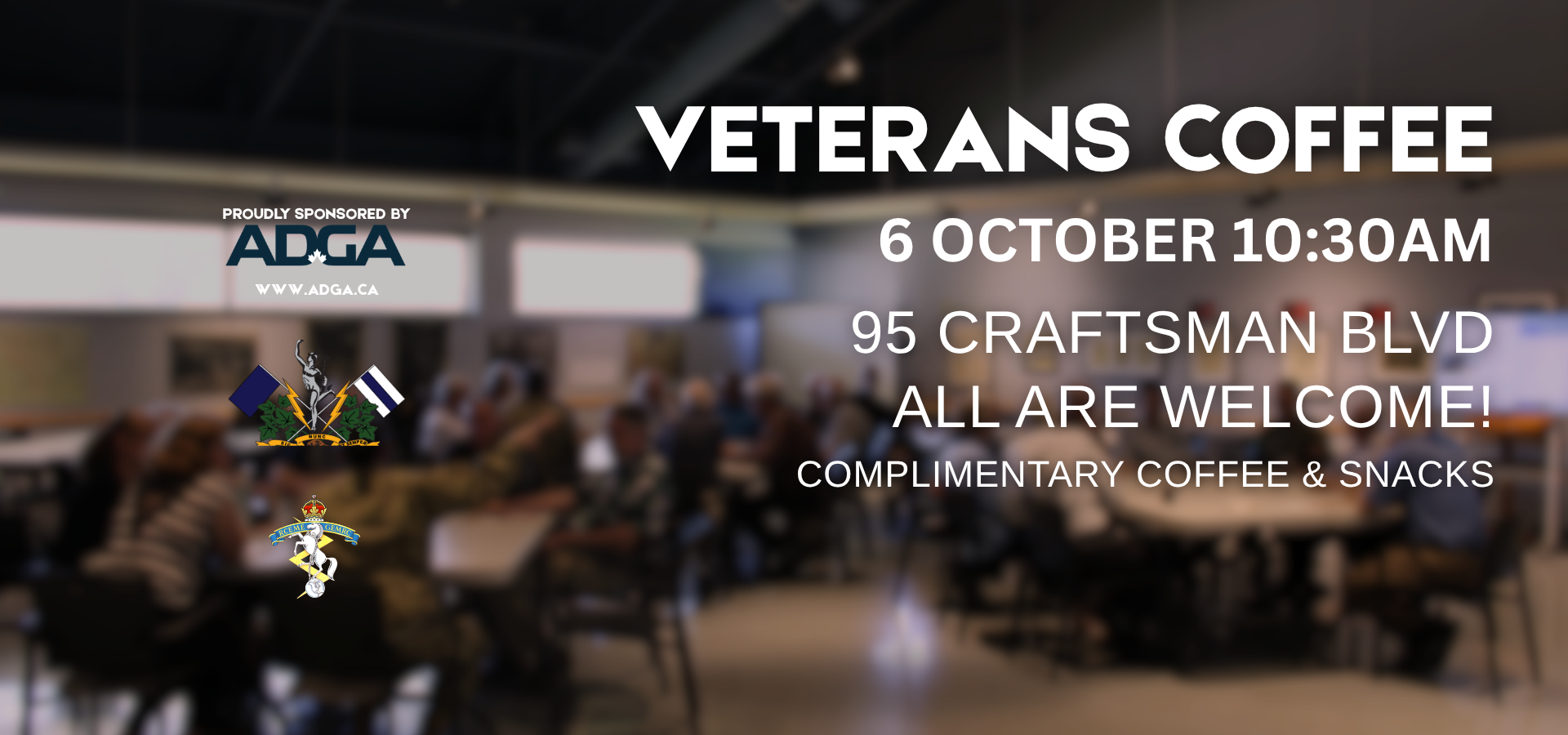 Oct 2026 - Coffee With Veterans
